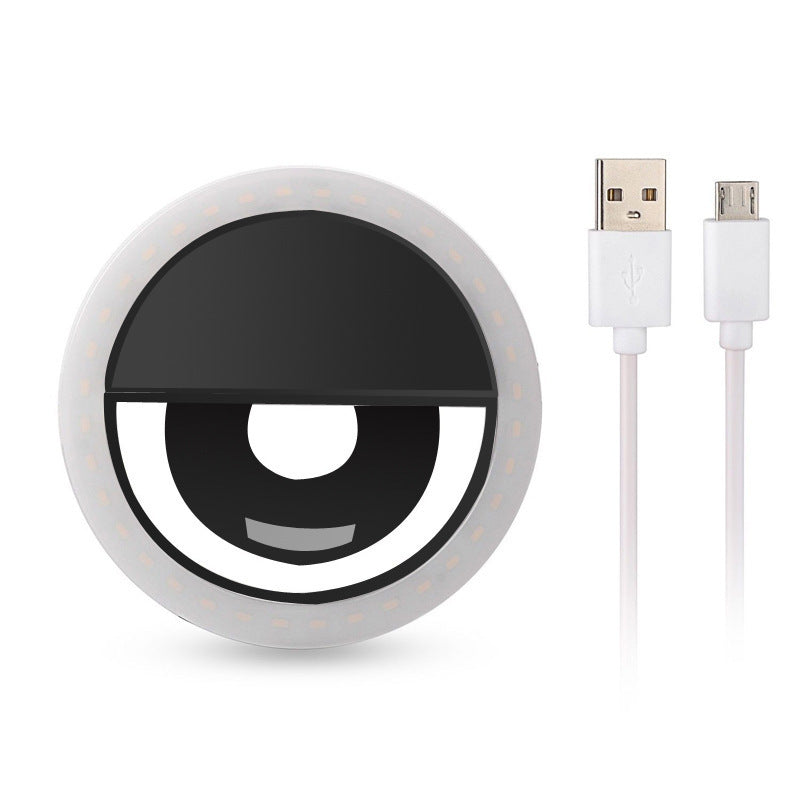 Lumière de remplissage de téléphone portable modèle de chargement USB rk12 lumière de remplissage de beauté à retardateur pour téléphone portable