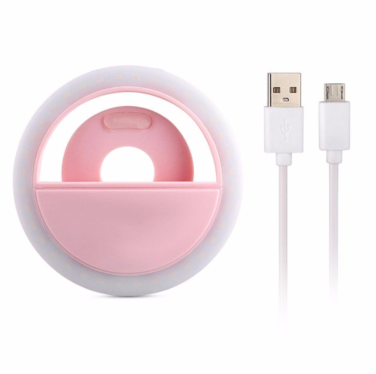 Lumière de remplissage de téléphone portable modèle de chargement USB rk12 lumière de remplissage de beauté à retardateur pour téléphone portable