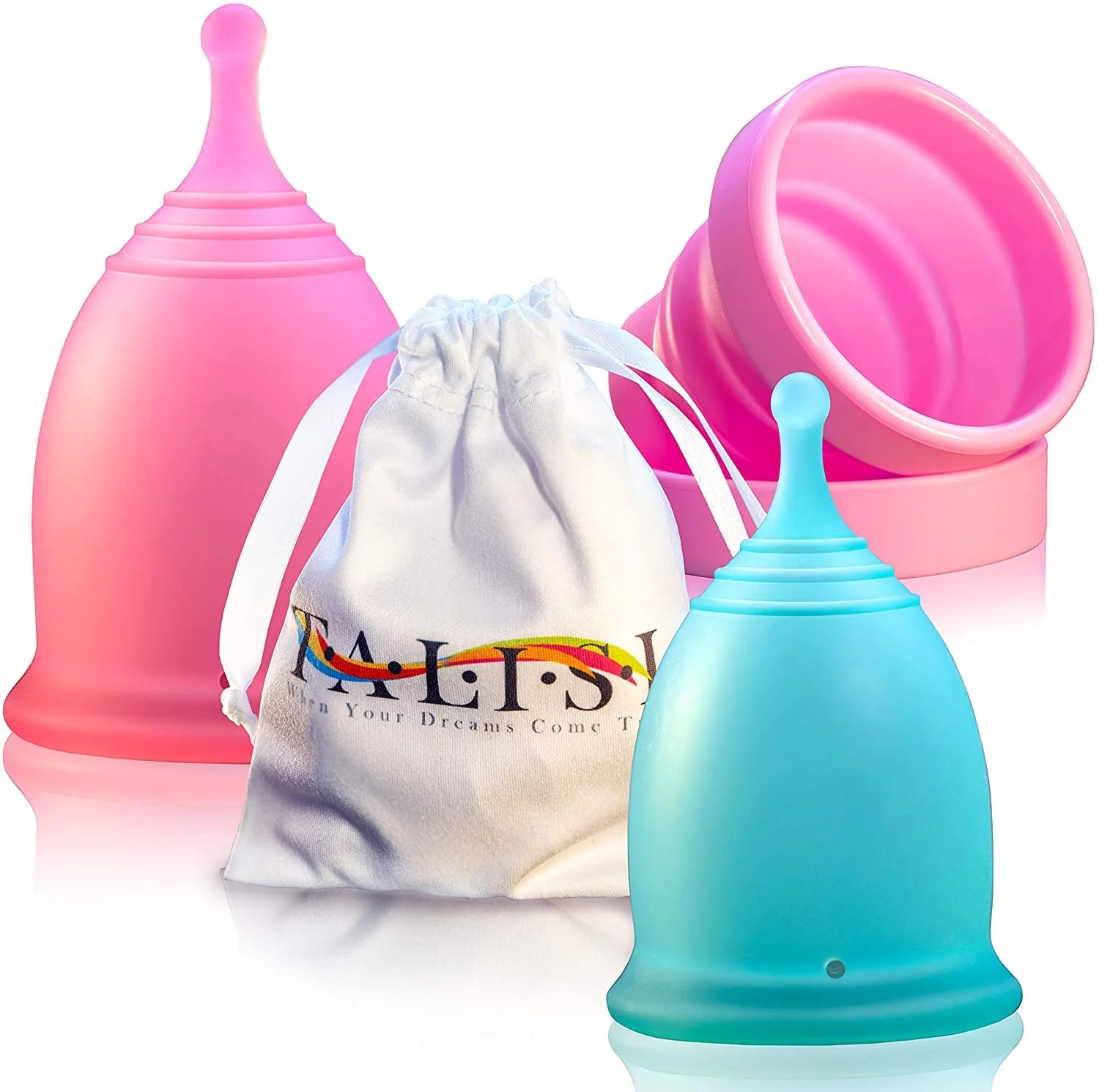NO MORE TAMPONS !! Freedom from Discomfort! Experience Comfort with our Medical-Grade Menstrual Cup!