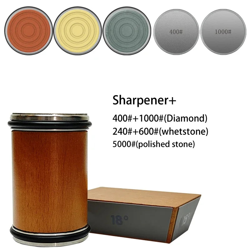 Diamond Sharpening Stone Rolling Knife Sharpener with15/18/20/22°Degree