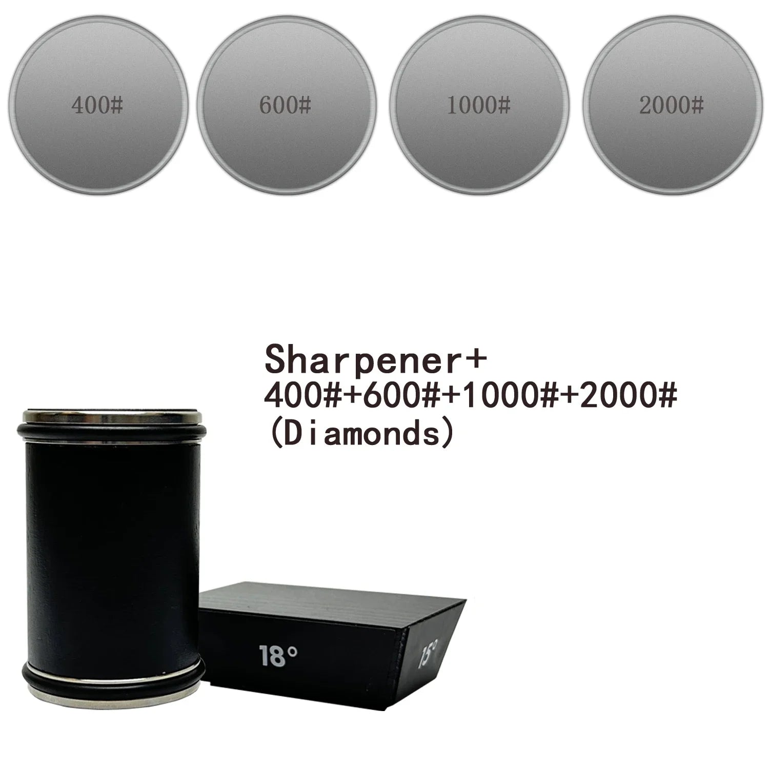 Diamond Sharpening Stone Rolling Knife Sharpener with15/18/20/22°Degree