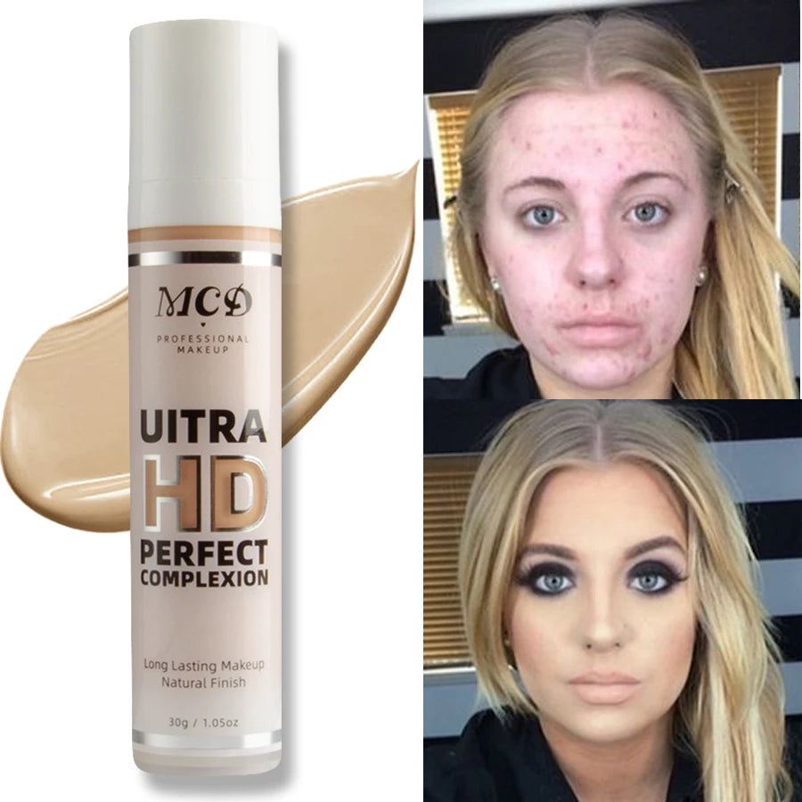 9 Shade Full Coverage Concealer Liquid Foundation makeup high coverage