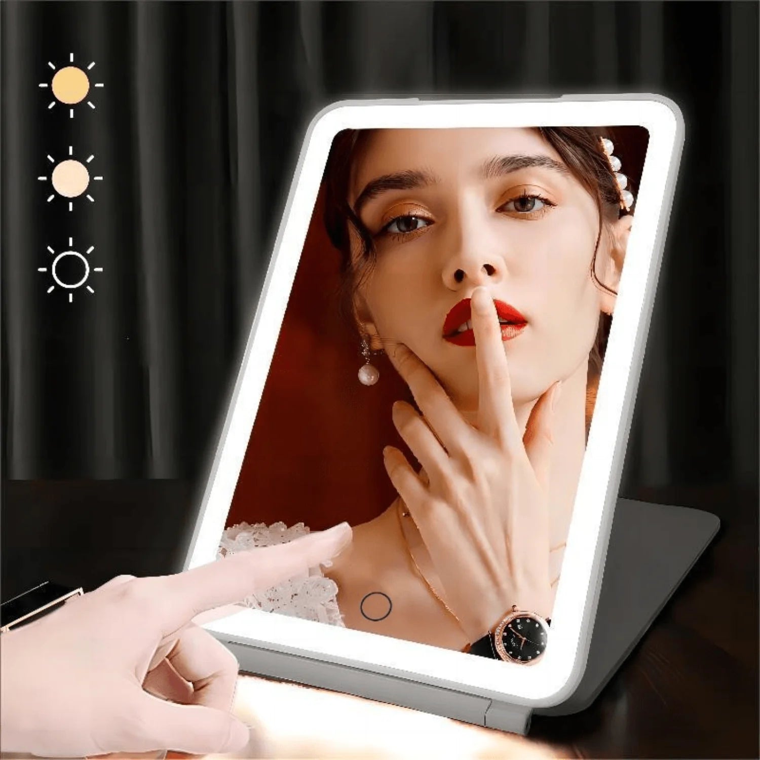 LED FUNTOUCH Lighted Makeup Mirror