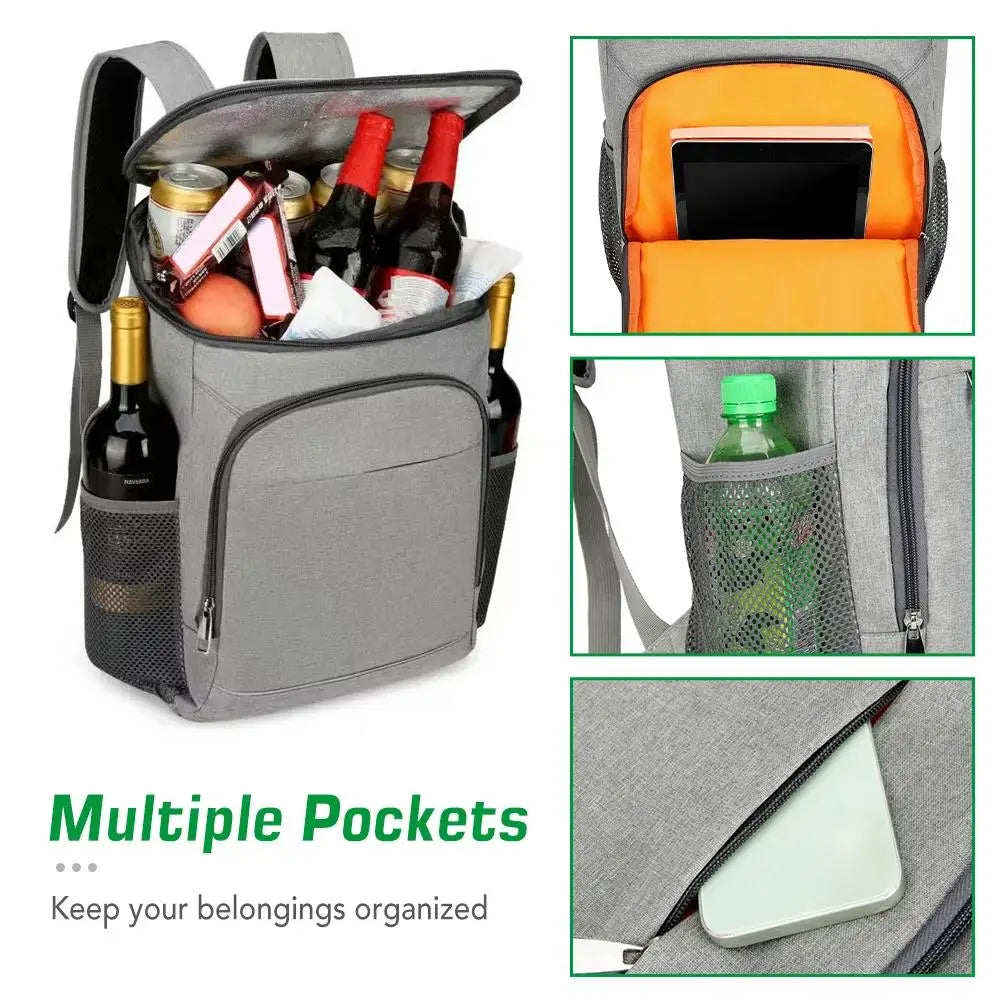30L Cooler Backpack Leakproof Insulated Lunch Bag