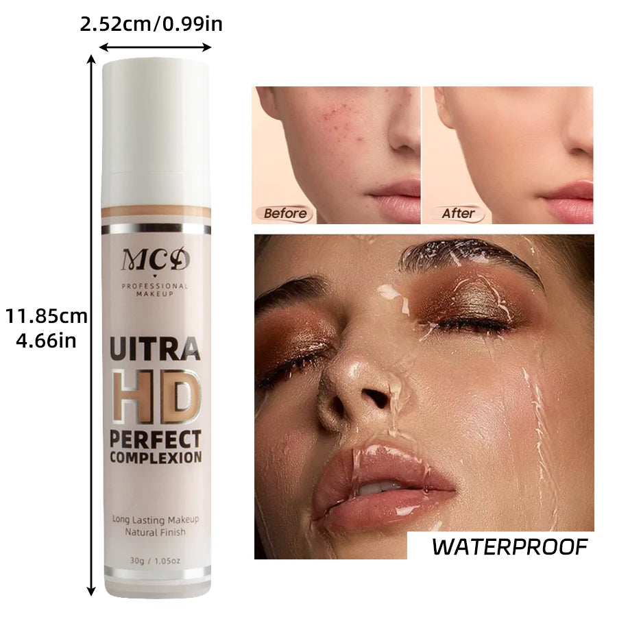 9 Shade Full Coverage Concealer Liquid Foundation makeup high coverage