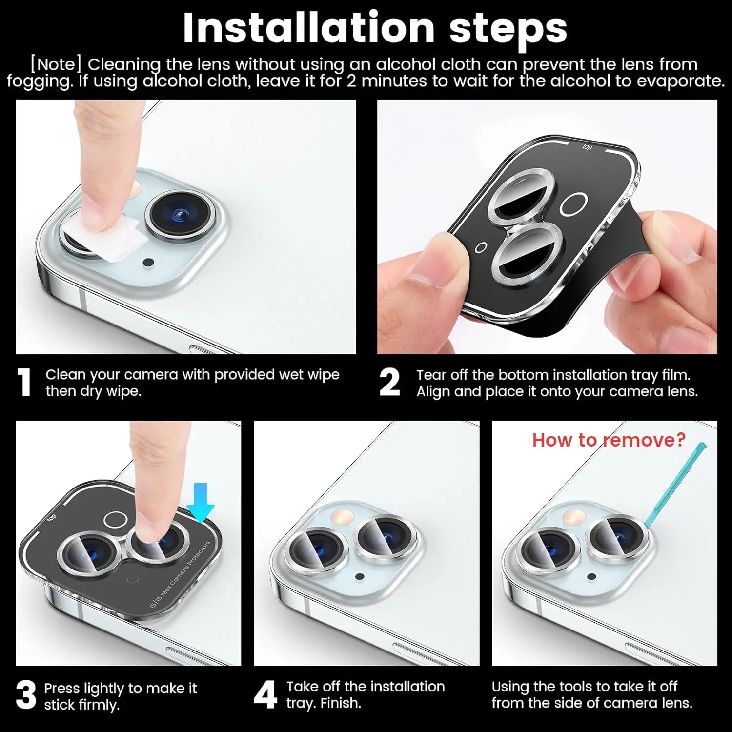 Glitter Metal Glass Camera Lens Protector most IPhone models