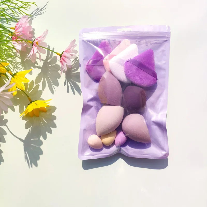 11/12Pcs Beauty Cosmetic Puff Makeup Sponge Variety Foundation Sponges