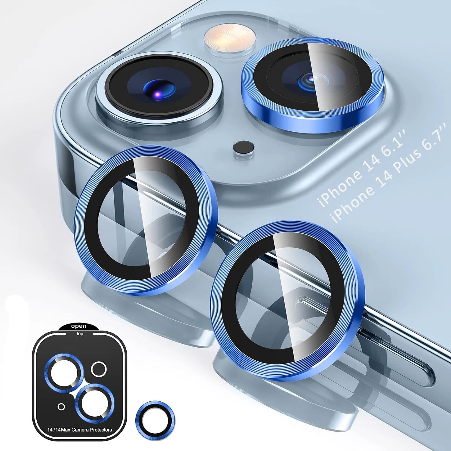 Multiple color Glitter Metal Glass Camera Lens Protector Cover For most recent iPhones