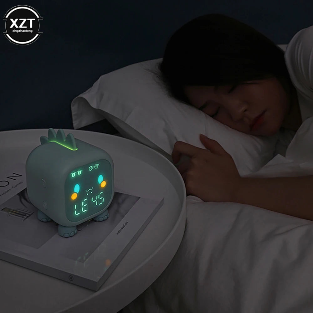 Kids Alarm Clock Cute Dinosaur Digital Alarm Clock
