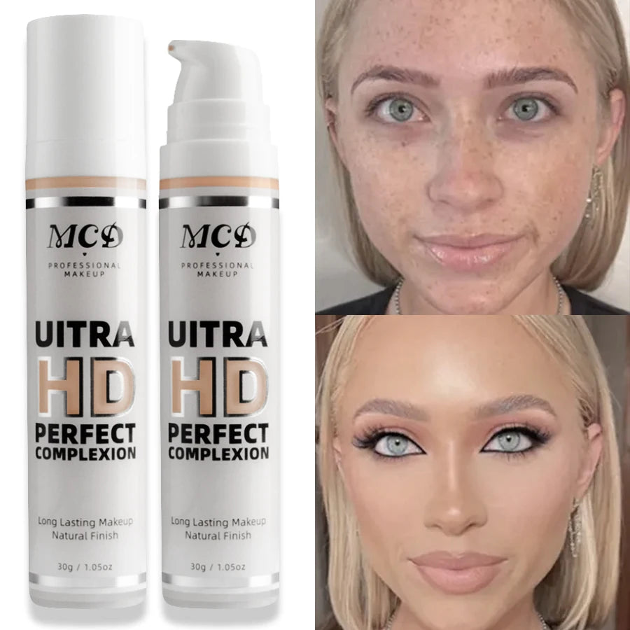 9 Shade Full Coverage Concealer Liquid Foundation makeup high coverage