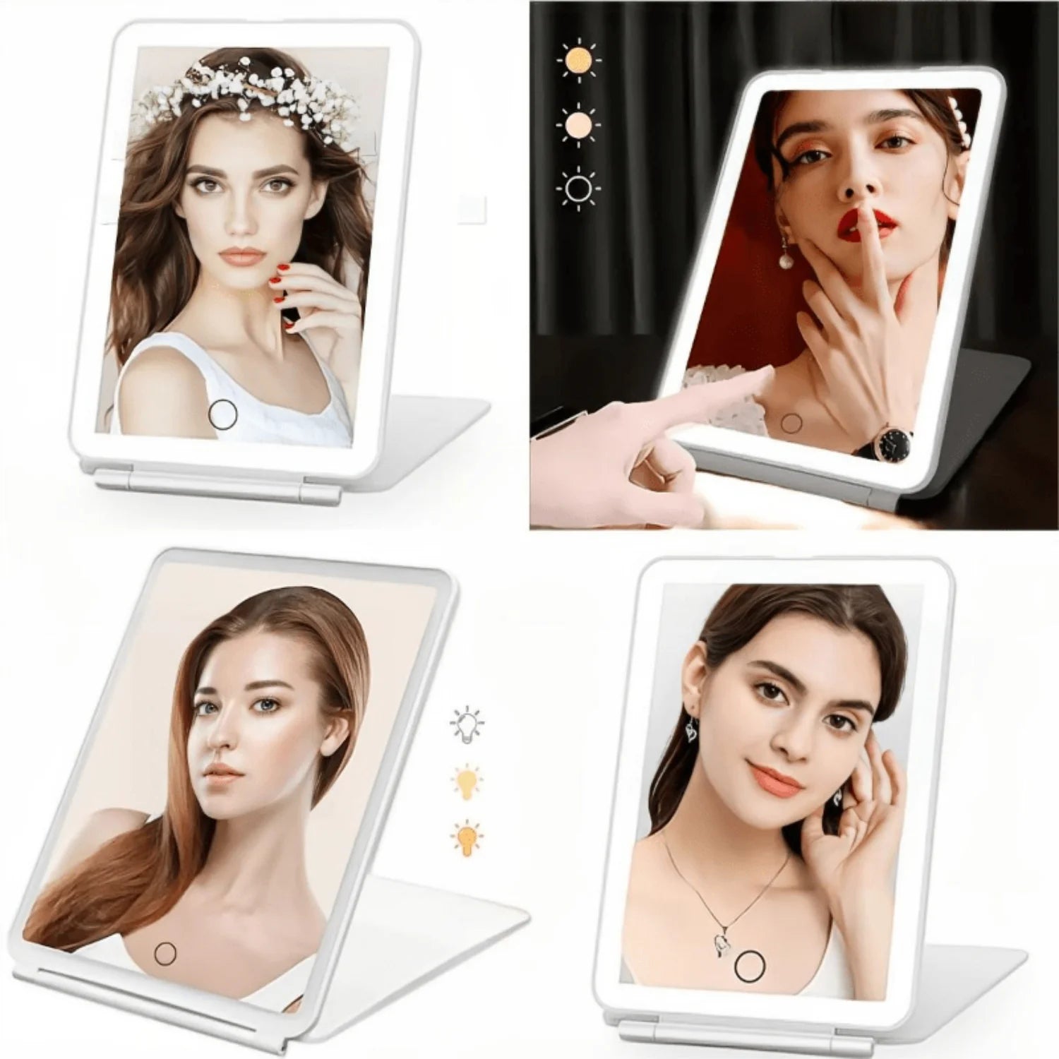 LED FUNTOUCH Lighted Makeup Mirror