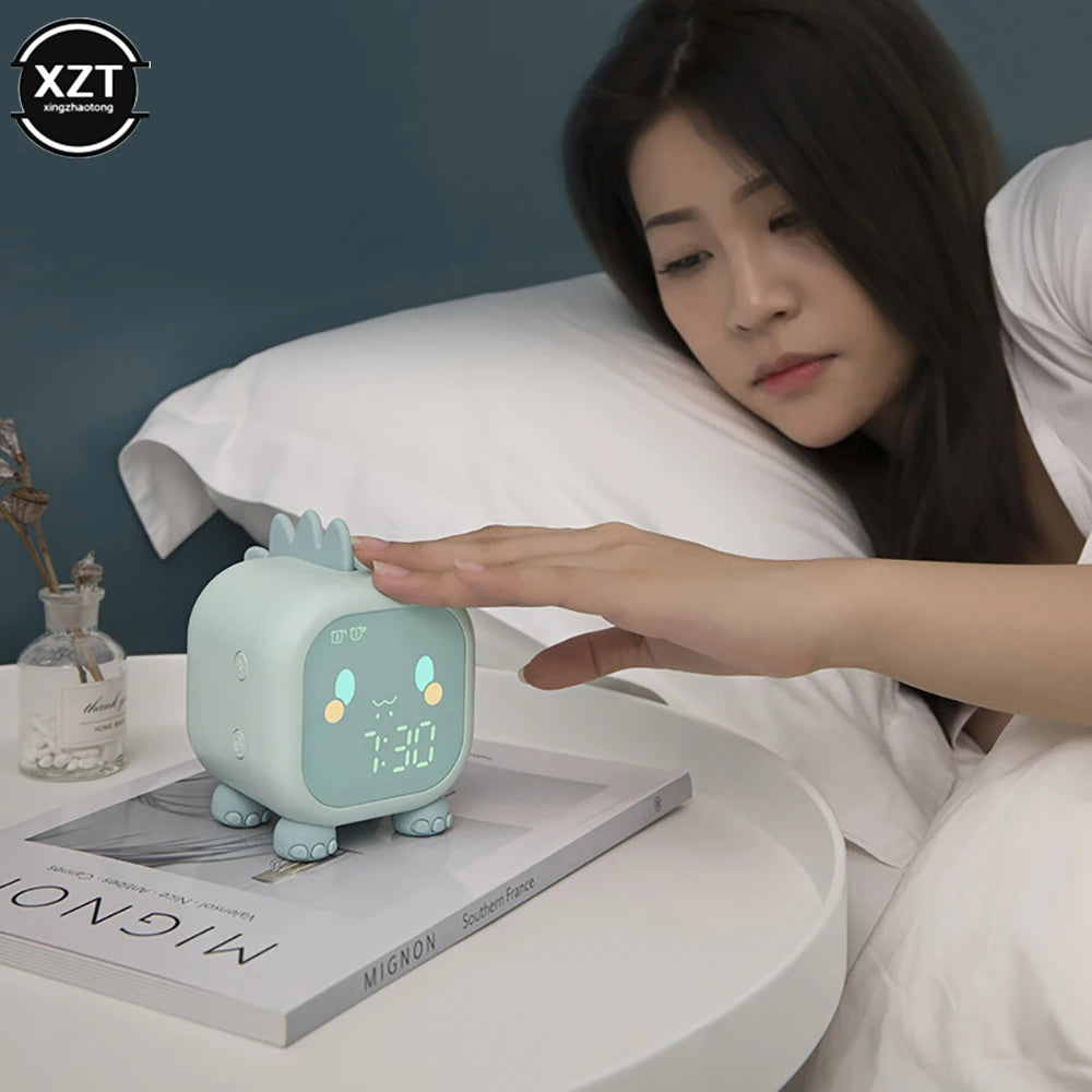 Kids Alarm Clock Cute Dinosaur Digital Alarm Clock