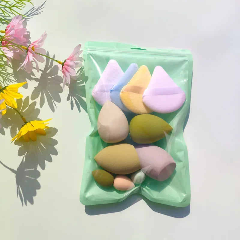 11/12Pcs Beauty Cosmetic Puff Makeup Sponge Variety Foundation Sponges