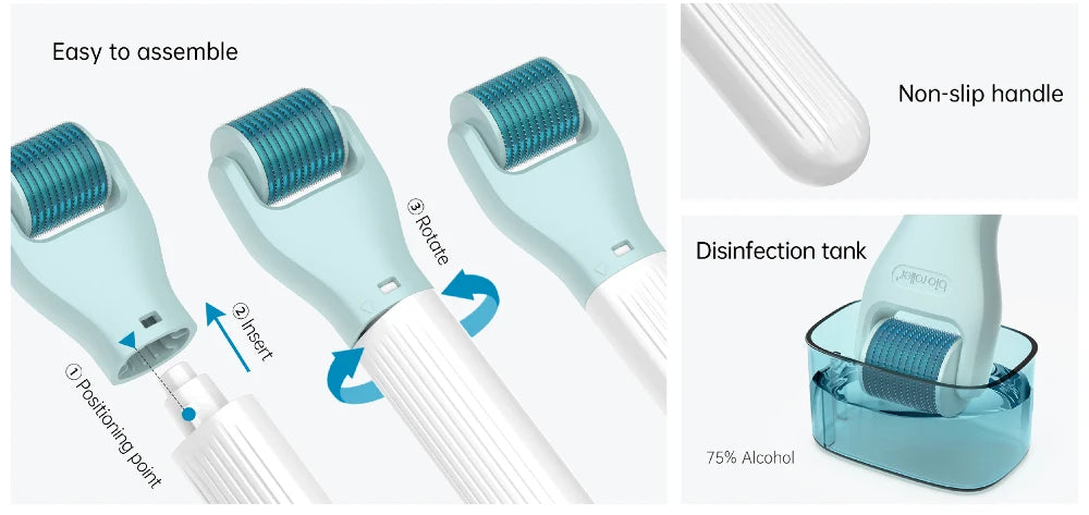 10 In 1 Dermarool Multifunction Microneedle Kit Face Massager
