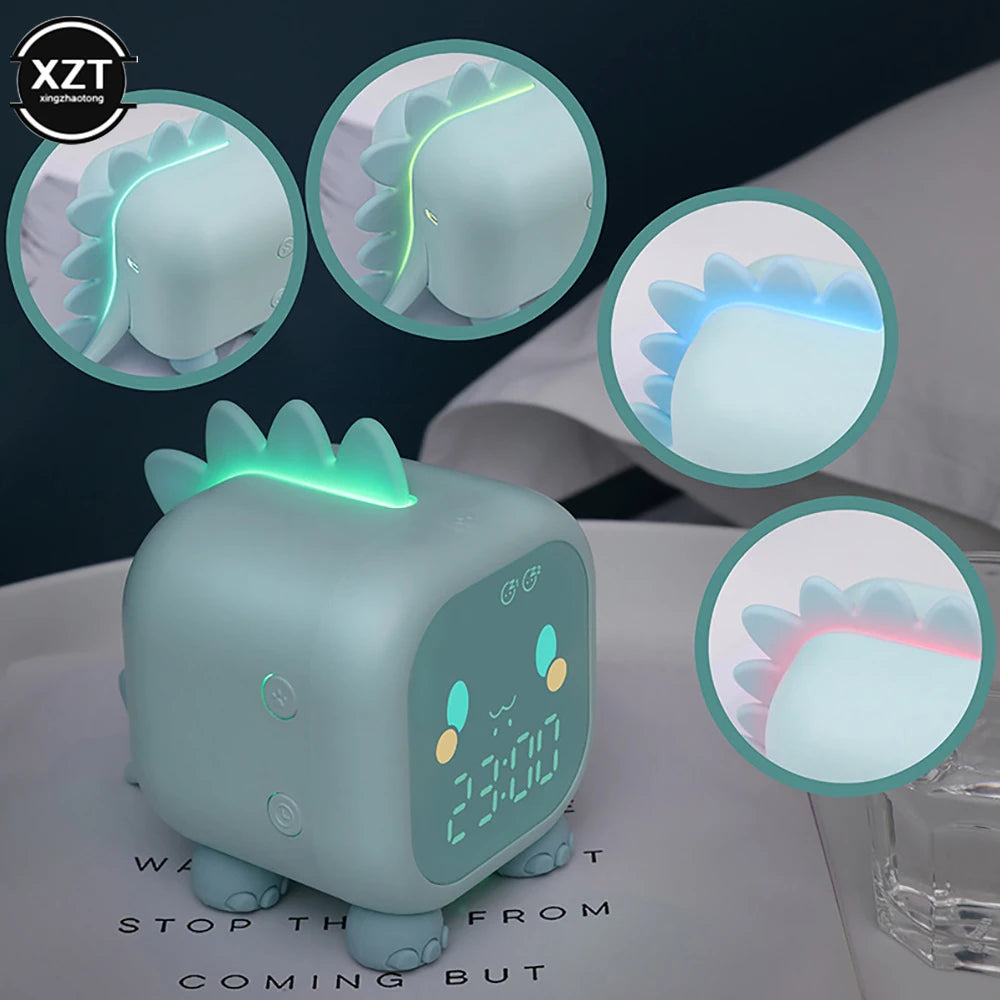 Kids Alarm Clock Cute Dinosaur Digital Alarm Clock