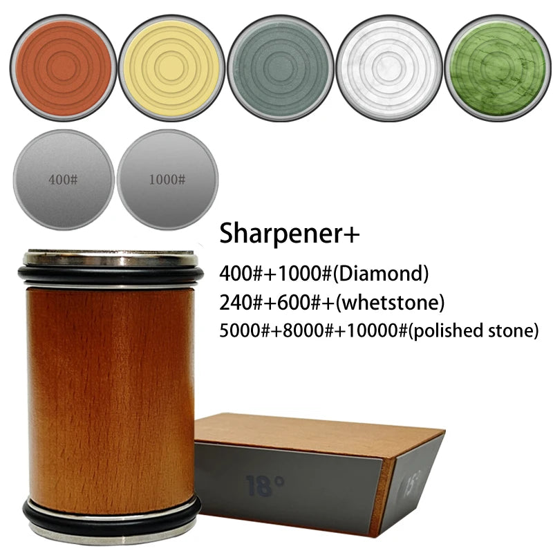 Diamond Sharpening Stone Rolling Knife Sharpener with15/18/20/22°Degree