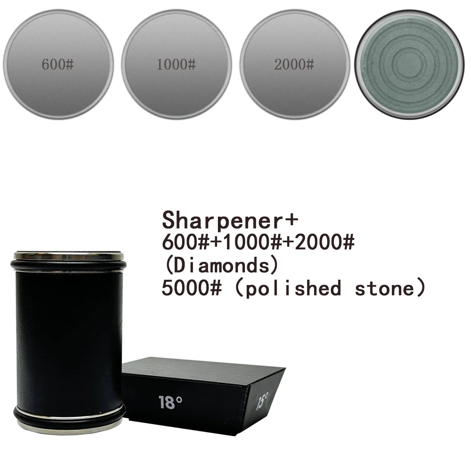 Diamond Sharpening Stone Rolling Knife Sharpener with15/18/20/22°Degree