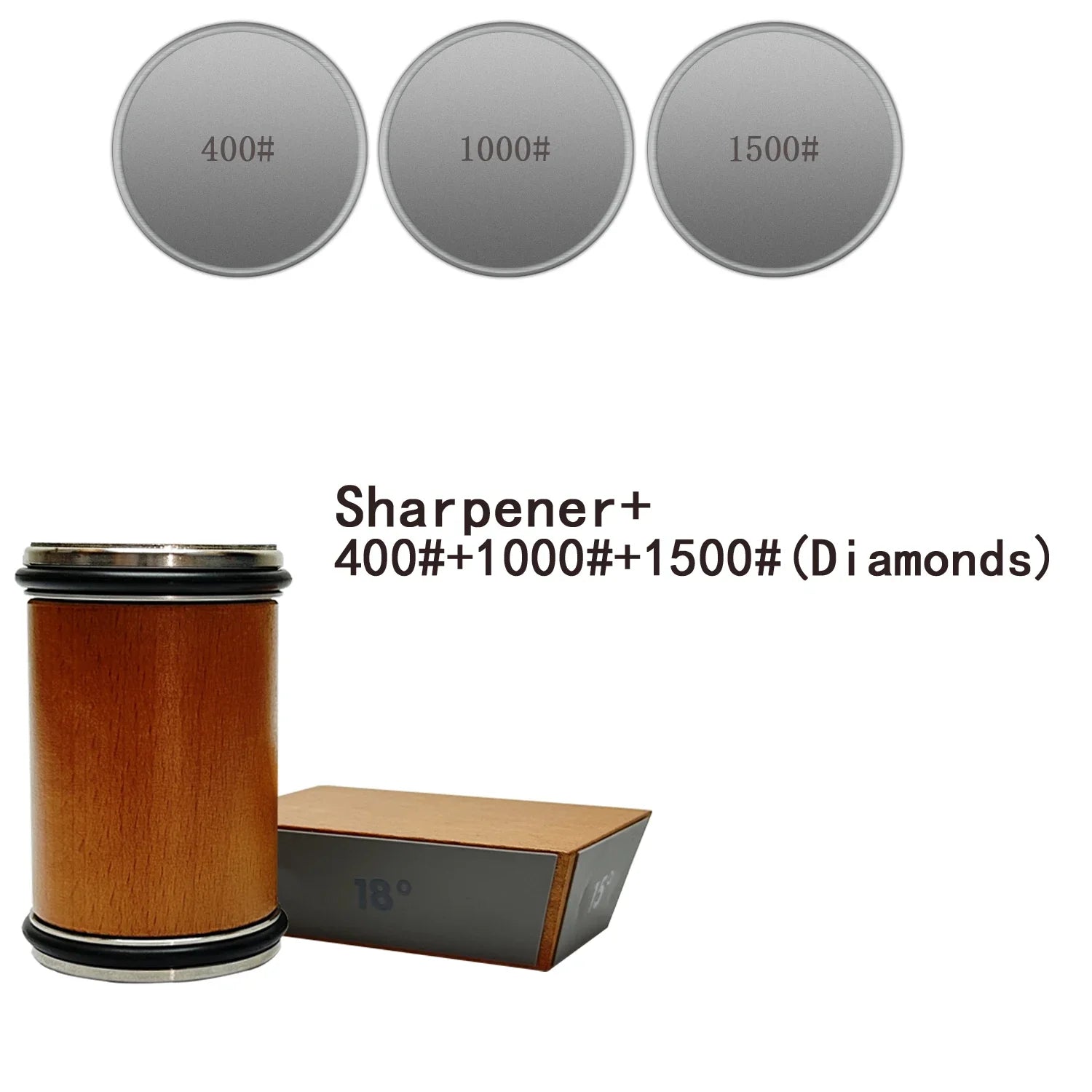 Diamond Sharpening Stone Rolling Knife Sharpener with15/18/20/22°Degree