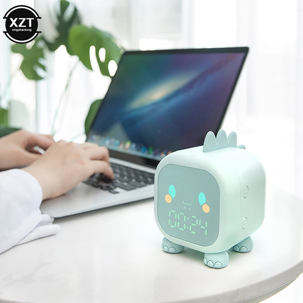 Kids Alarm Clock Cute Dinosaur Digital Alarm Clock