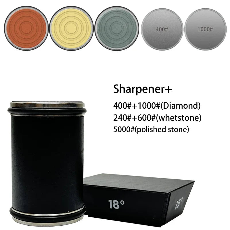 Diamond Sharpening Stone Rolling Knife Sharpener with15/18/20/22°Degree