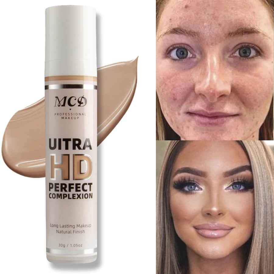 9 Shade Full Coverage Concealer Liquid Foundation makeup high coverage