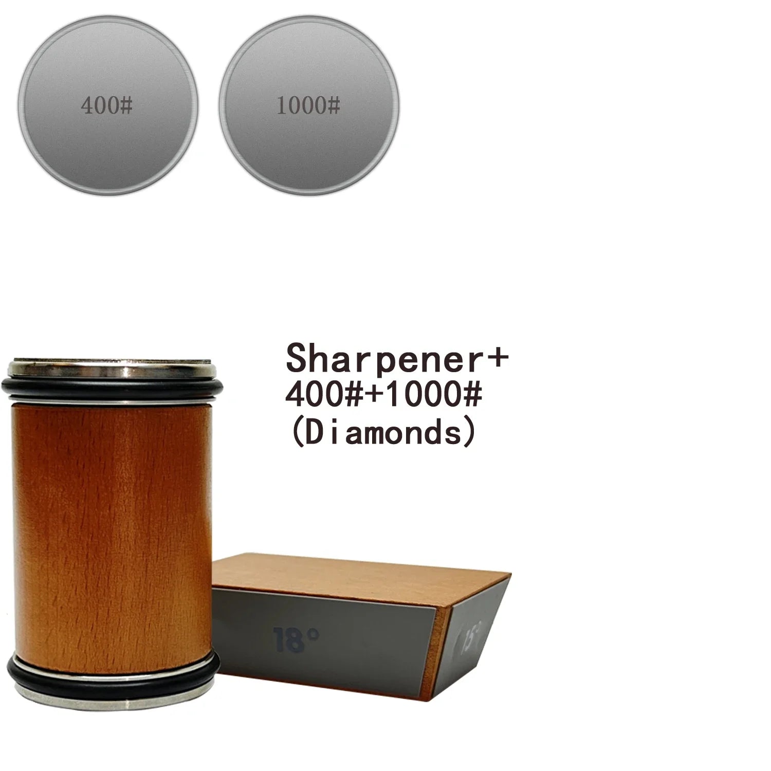 Diamond Sharpening Stone Rolling Knife Sharpener with15/18/20/22°Degree
