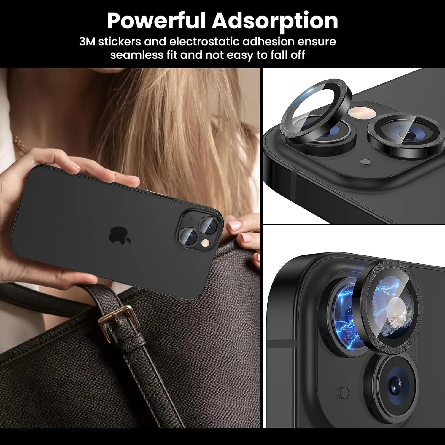 Glitter Metal Glass Camera Lens Protector most IPhone models