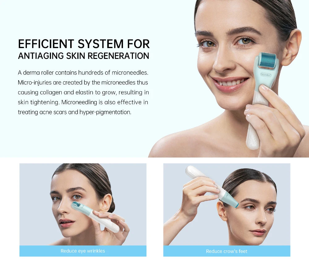 10 In 1 Dermarool Multifunction Microneedle Kit Face Massager