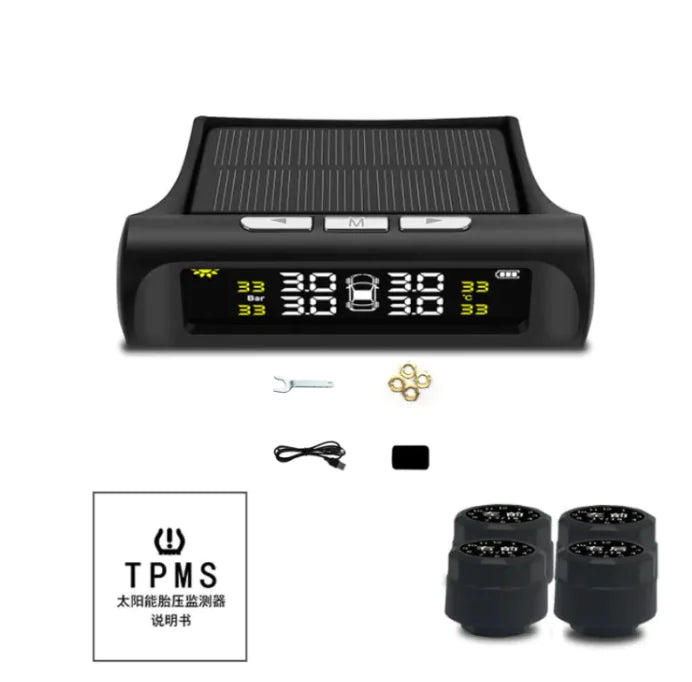 Tire Pressure Monitoring System Automotive Universal Wireless Solar