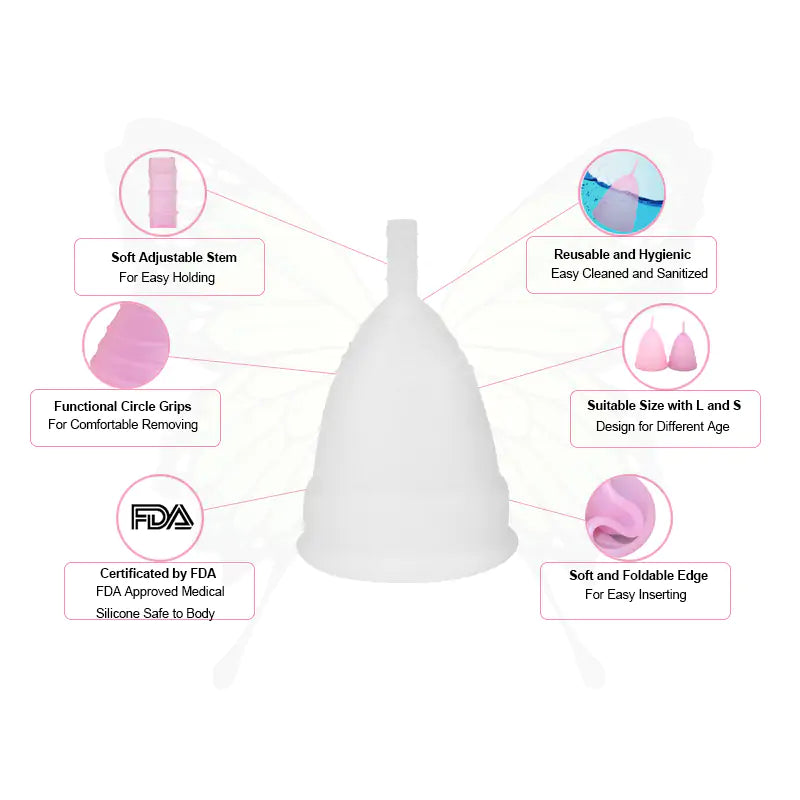 NO MORE TAMPONS REUSABLE MENSTRUAL CUP