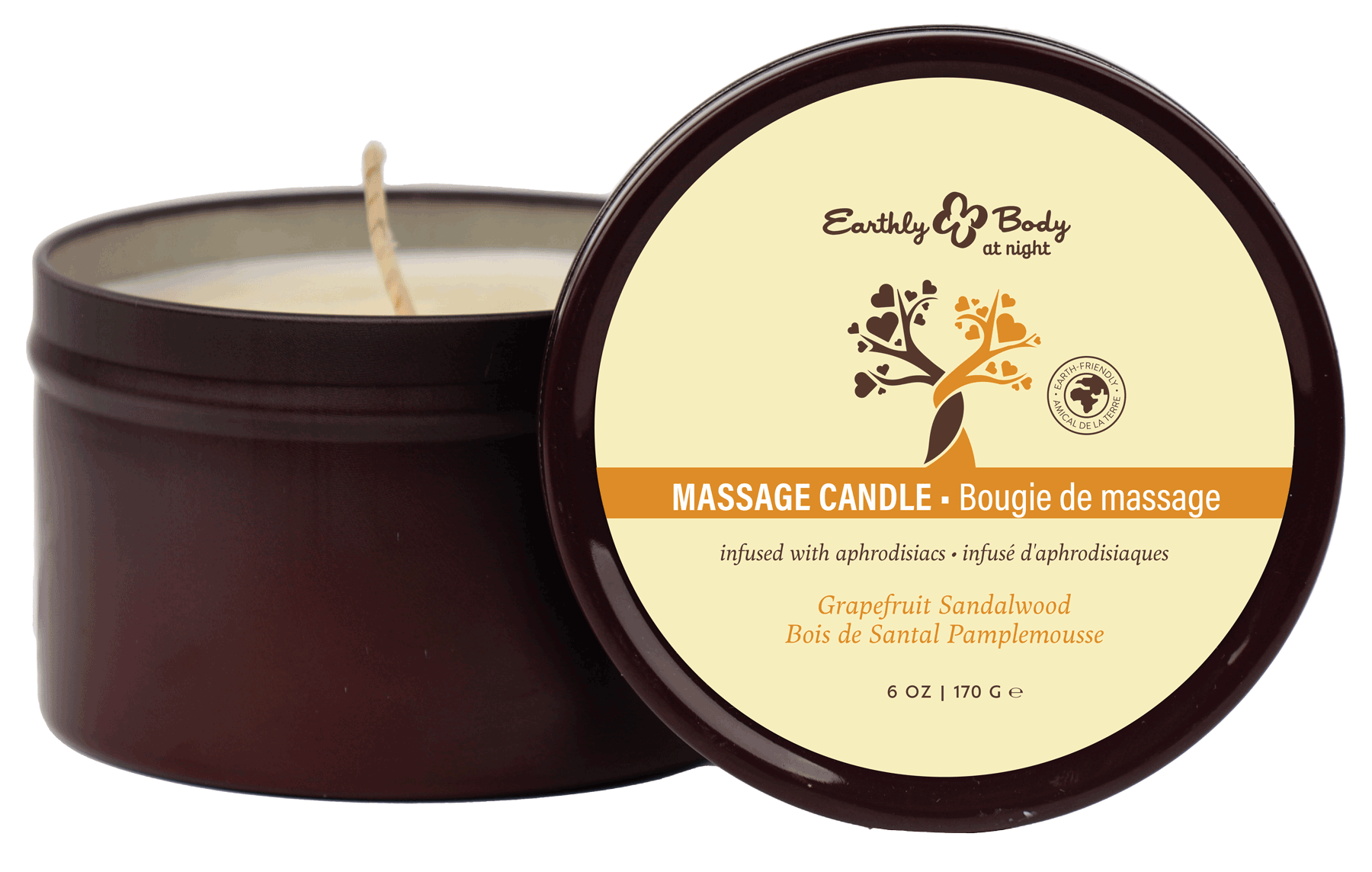 Earthly Body at Night Afrodisíaco: Bombas de Baño y Velas Preempacadas (16 piezas más probador y calentador de velas)