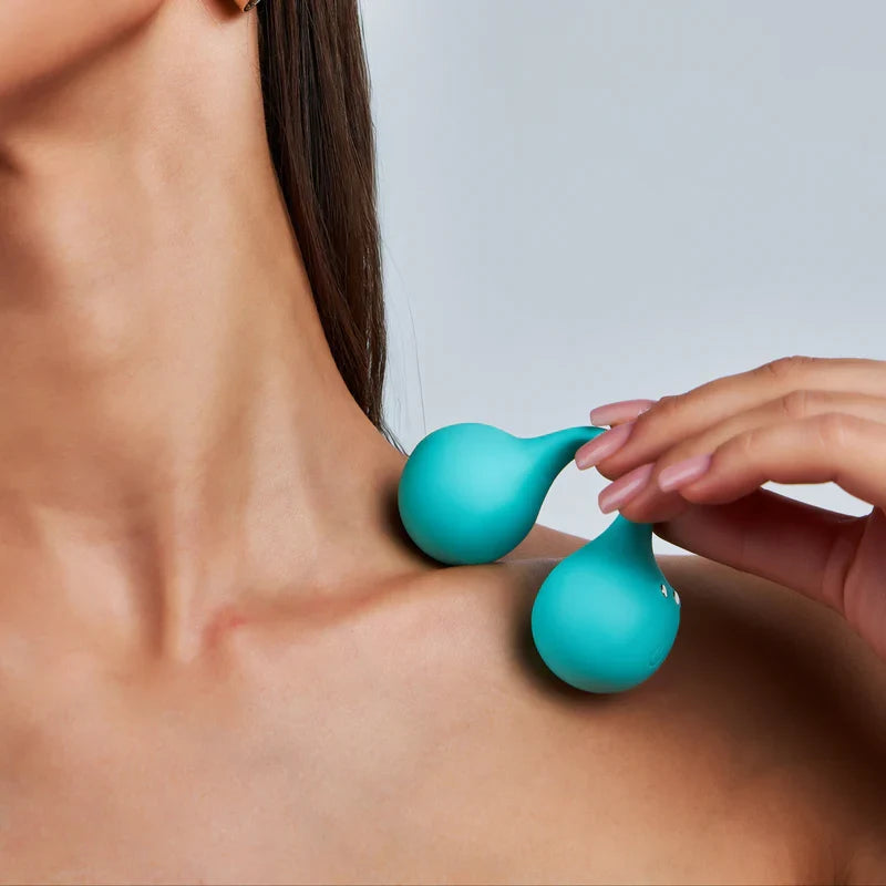 SVibe TWINN Vibrador de sujeción para clítoris - Verde Tiffany