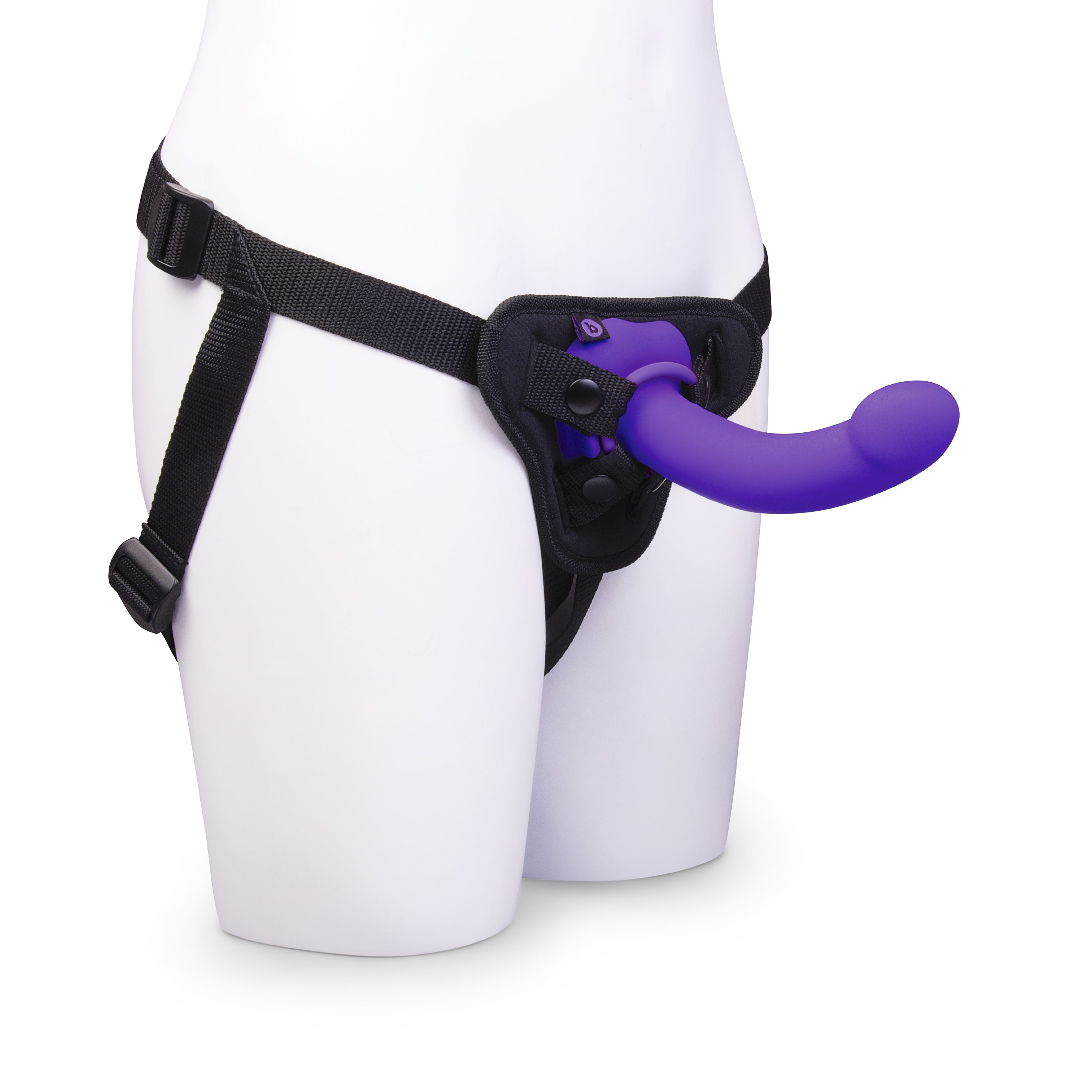 VIBRATING CURVED STRAP-ON KIT