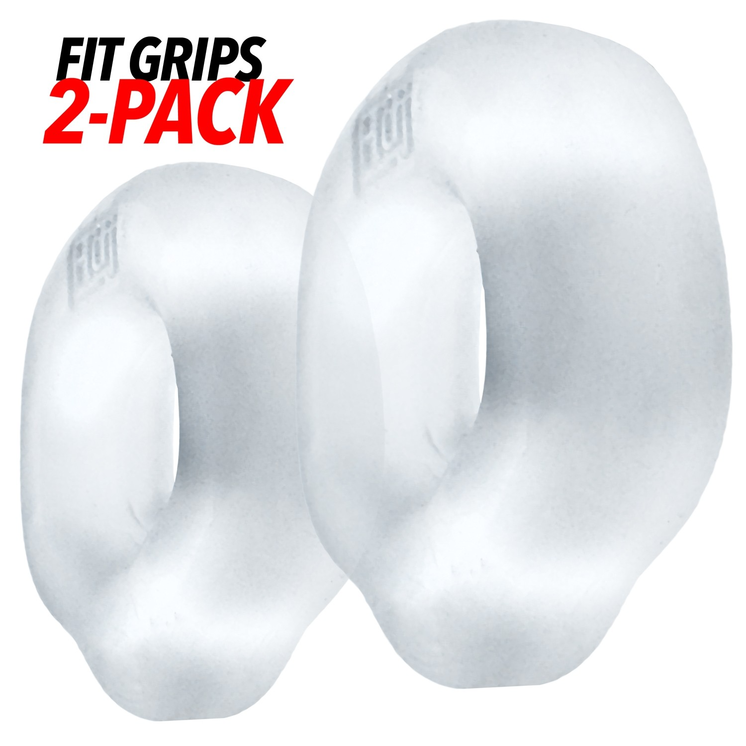 Anneaux péniens ergonomiques FIT GRIPS, lot de 2, transparents
