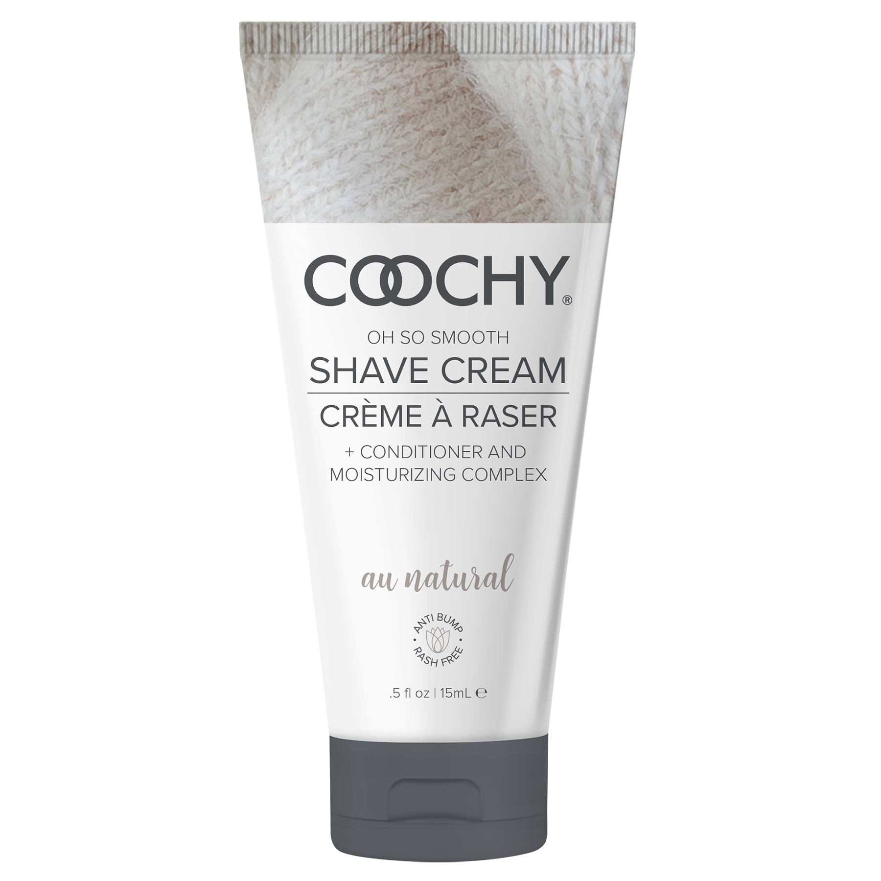 Coochy Shave Cream - AU NATURAL tube 0.5oz / 15ml