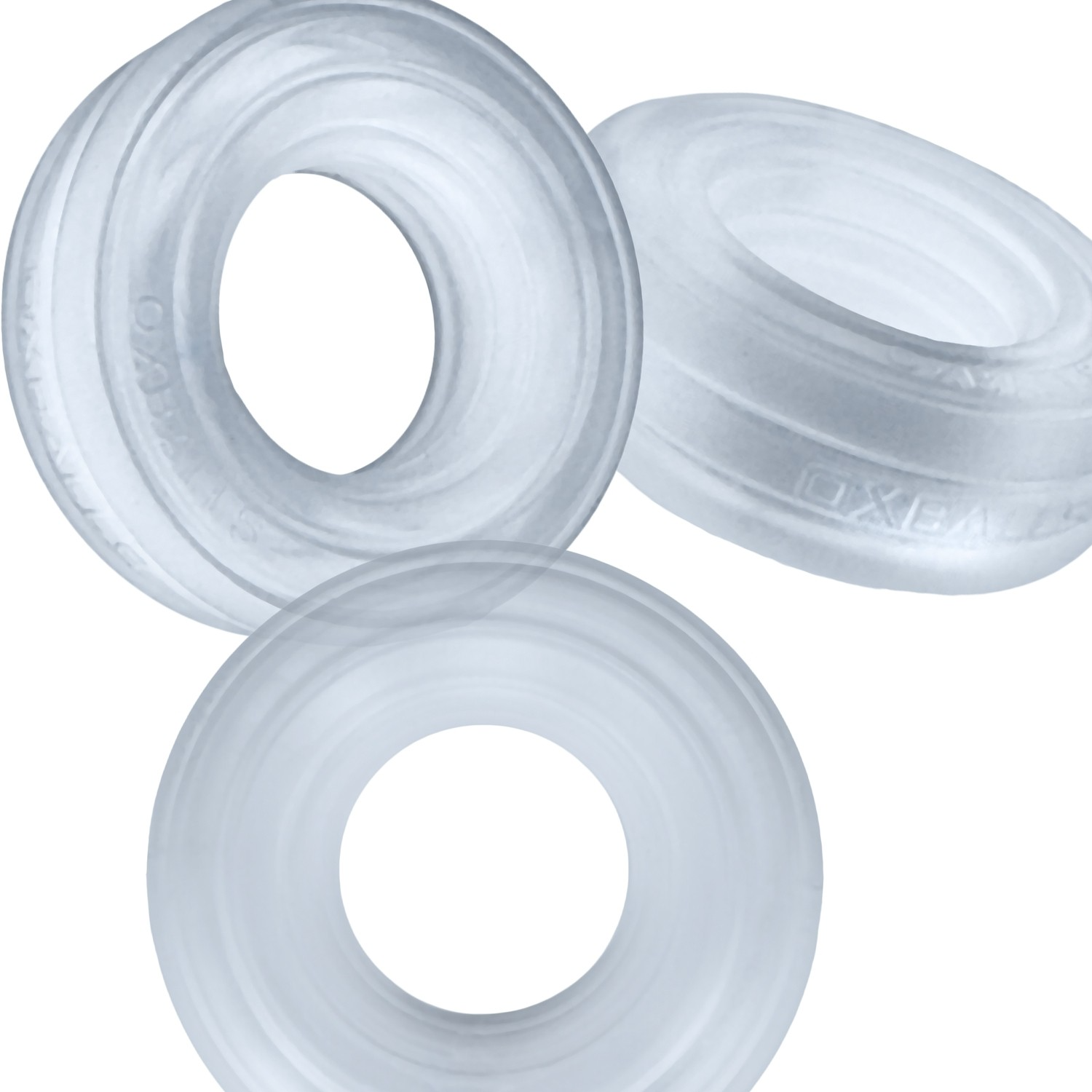 Anillo para pene acanalado y estriado ROTO TRANSPARENTE VAPOR