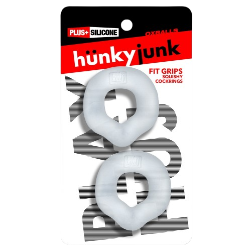 Anneaux péniens ergonomiques FIT GRIPS, lot de 2, transparents