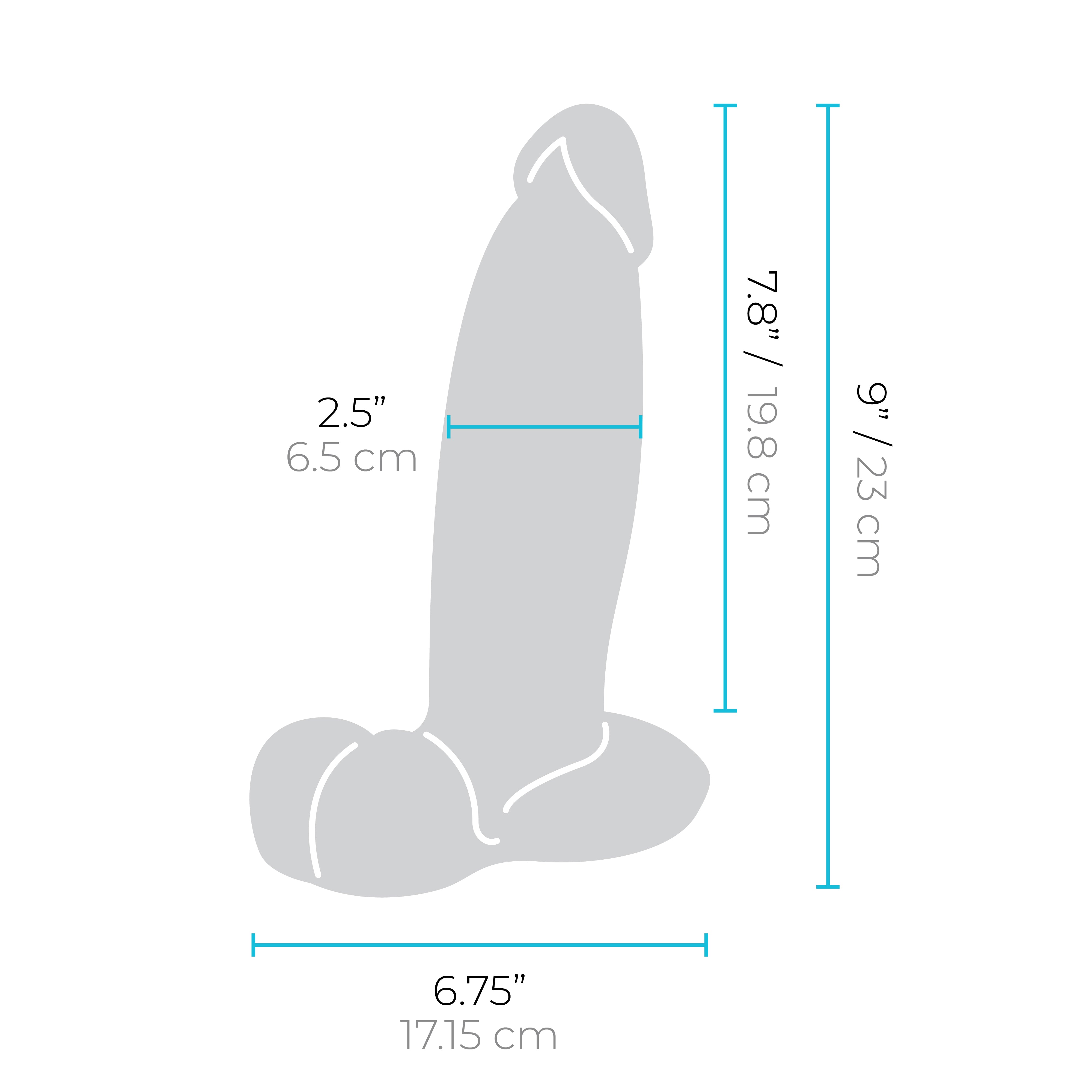 Slipskin Realistic Silicone Dildo - 9