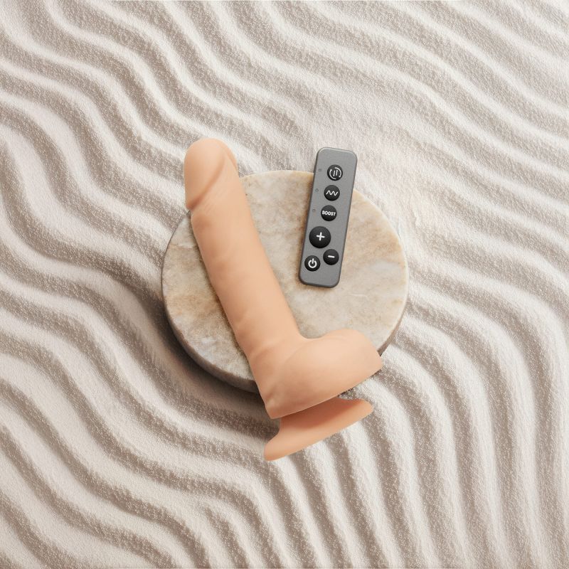 DILDO REALISTA ROTATORIO Y VIBRATORIO - L - VAINILLA