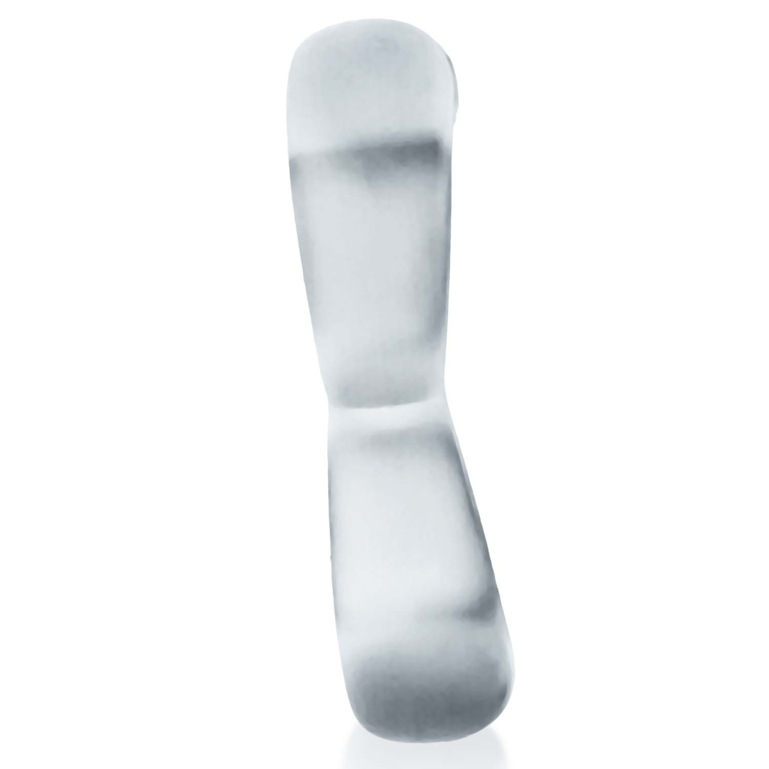Anneau pénien à double anneau et tire-testicules BOOMERANG VAPEUR CLAIRE