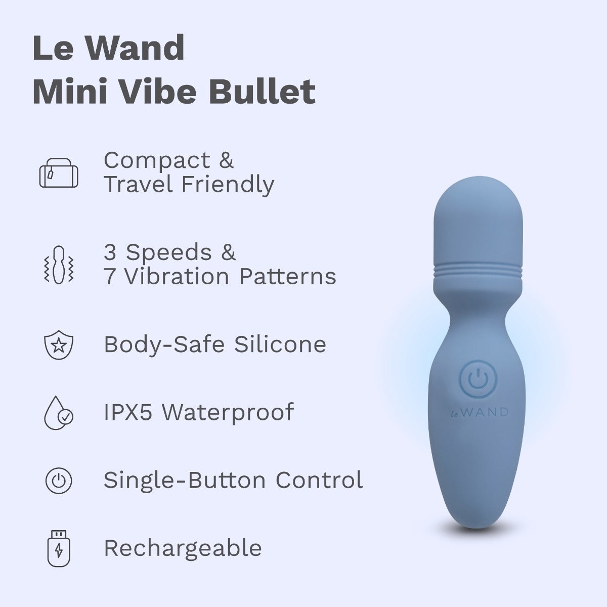 LE WAND MINI VIBE POCKET WAND - Roliac