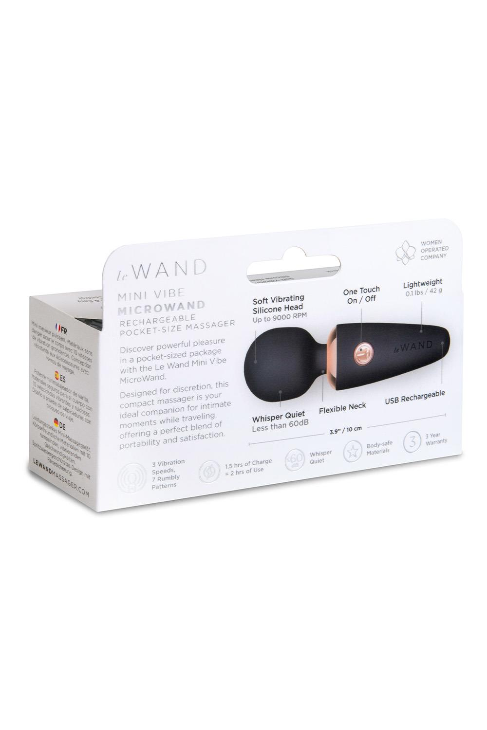 LE WAND MINI MICRO WAND NEGRO