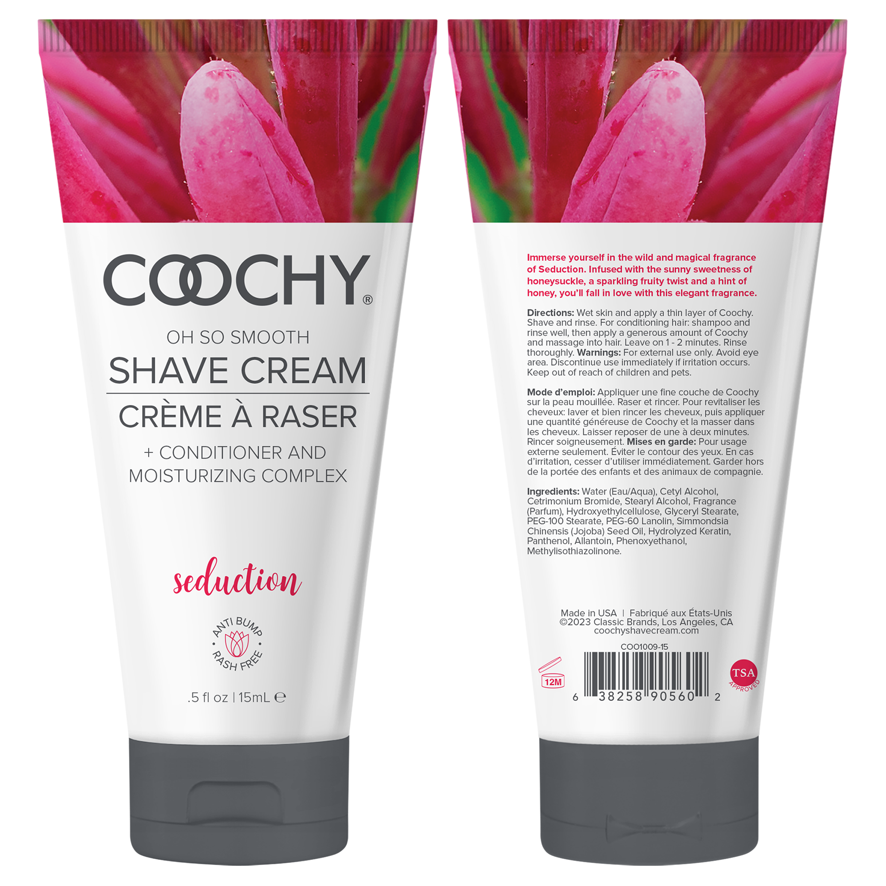 Crema de afeitar Coochy - tubo SEDUCTION 0.5 fl oz | 15 mL