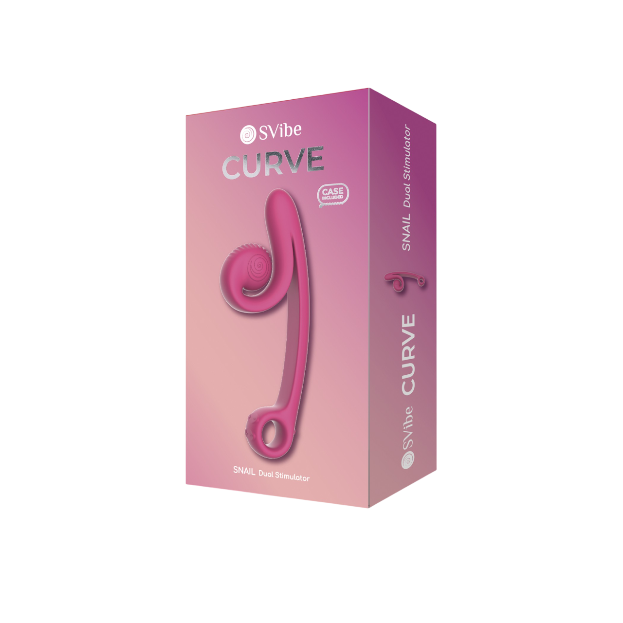 Svibe Snail CURVE vibrator, pink