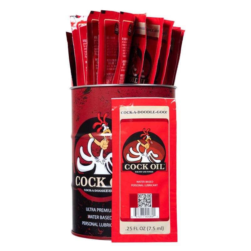 Collector’s Edition Cock Oil Branded Drum – With 25 Foil Packets - Roliac
