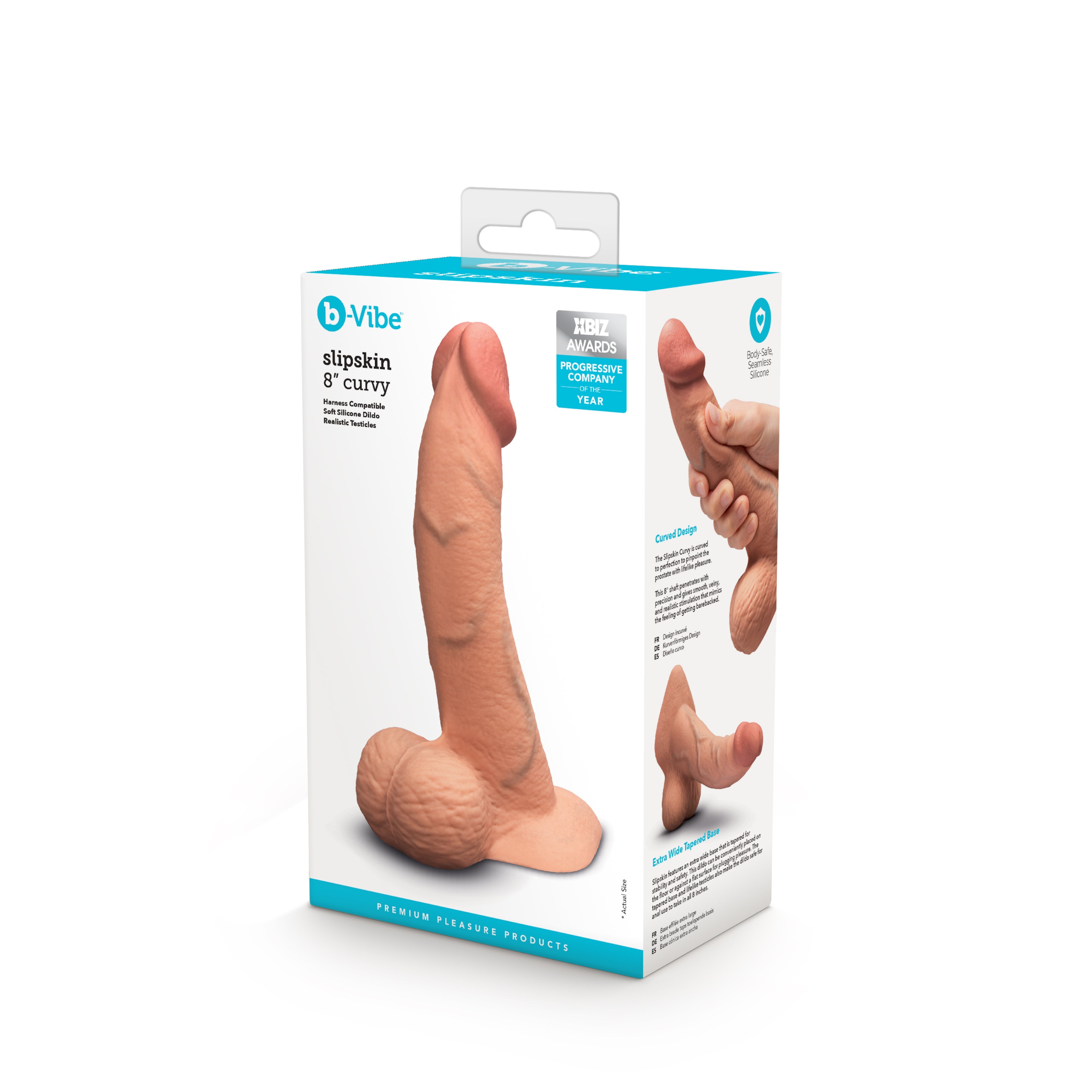 Dildo de silicona realista Slipskin - 8