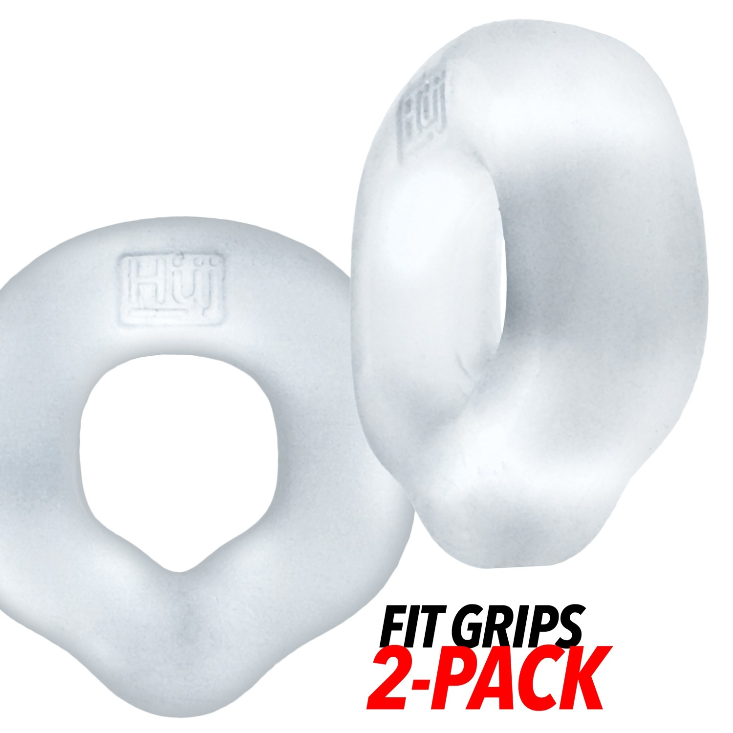 Anneaux péniens ergonomiques FIT GRIPS, lot de 2, transparents