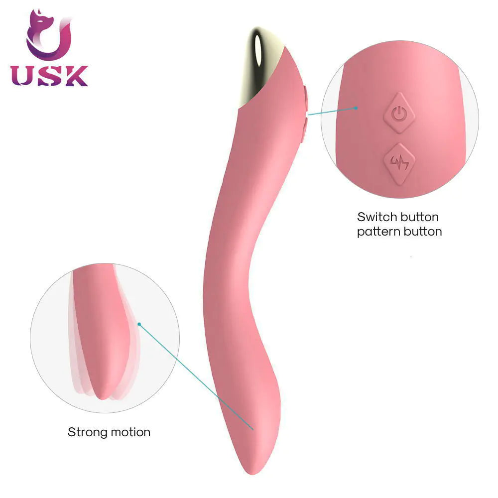 USB Rechargeable Silencer Vibration G-Spot Toy - Roliac