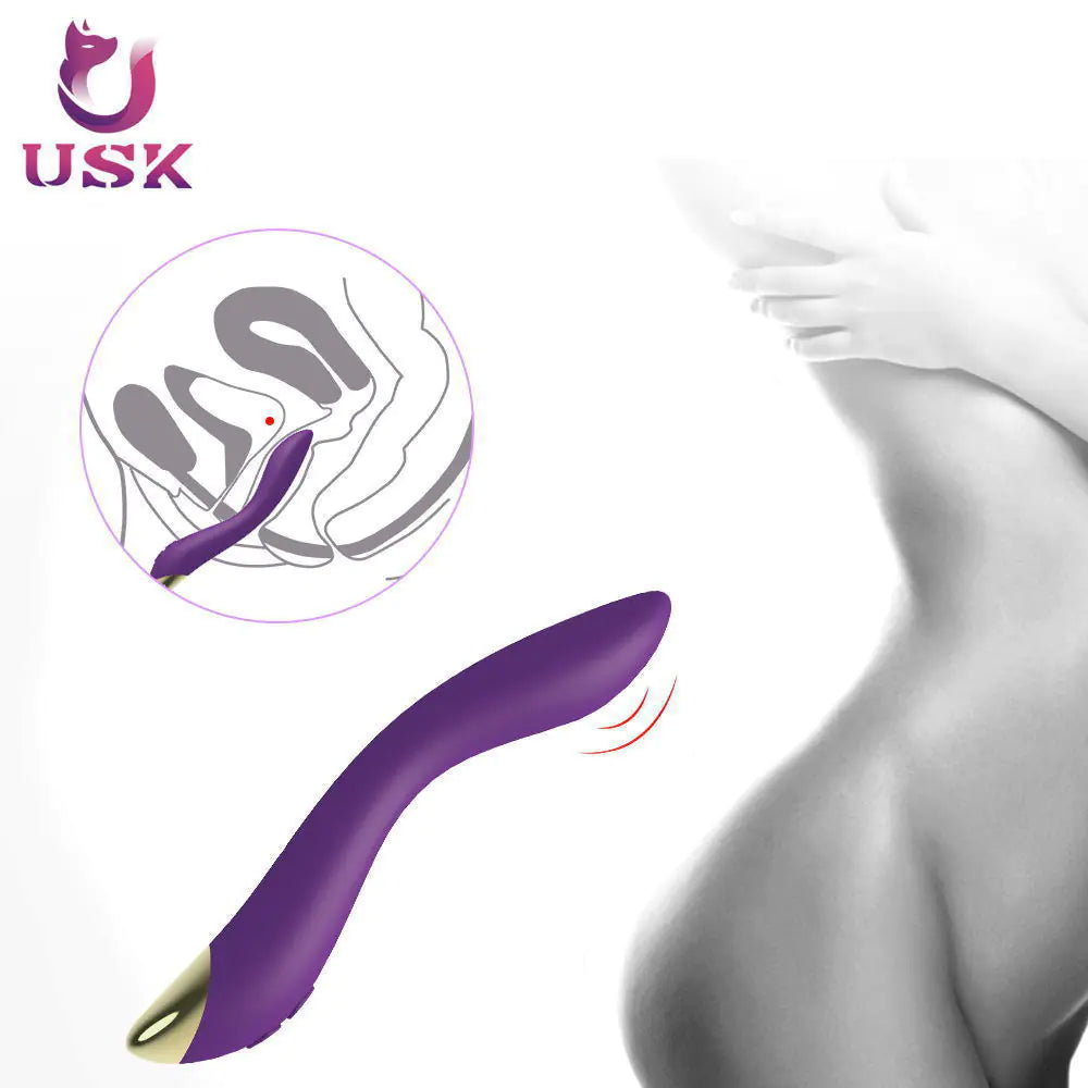 USB Rechargeable Silencer Vibration G-Spot Toy