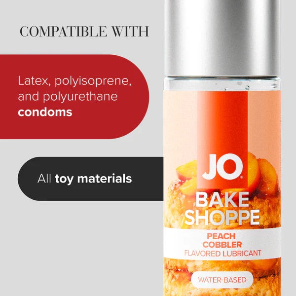 JO Bake Shoppe - Cobbler de durazno - Lubricante 2 fl oz / 60 ml
